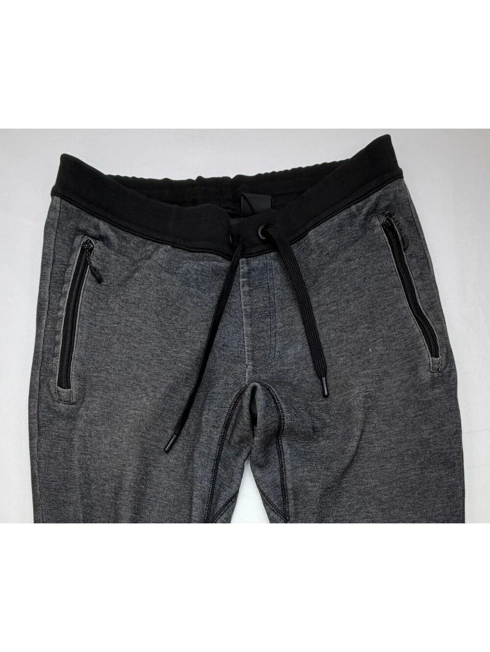 Armani Exchange Men's Sweatpants Drawstring Zip Pocket Solid Size S Gray